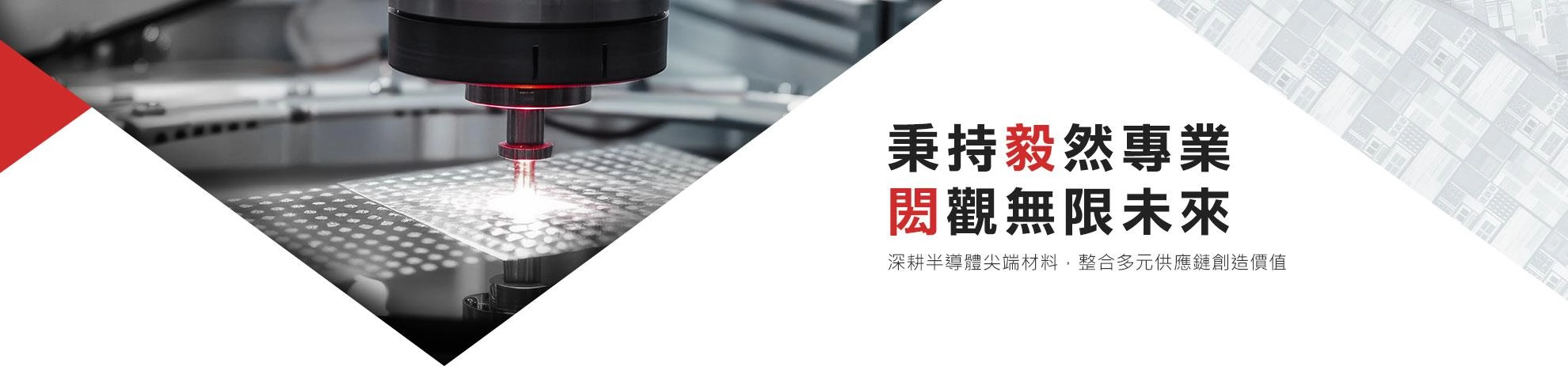 秉持毅然專業 閎觀無限未來